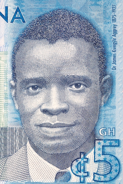 James Emman Kwegyir Aggrey illustration from Ghanaian money