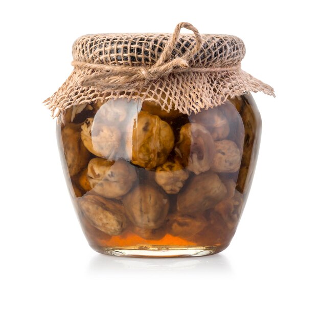 Photo jamjar of walnuts