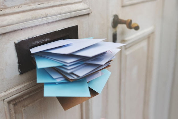 Jampacked with the post Cropped shot of letters in a letter box