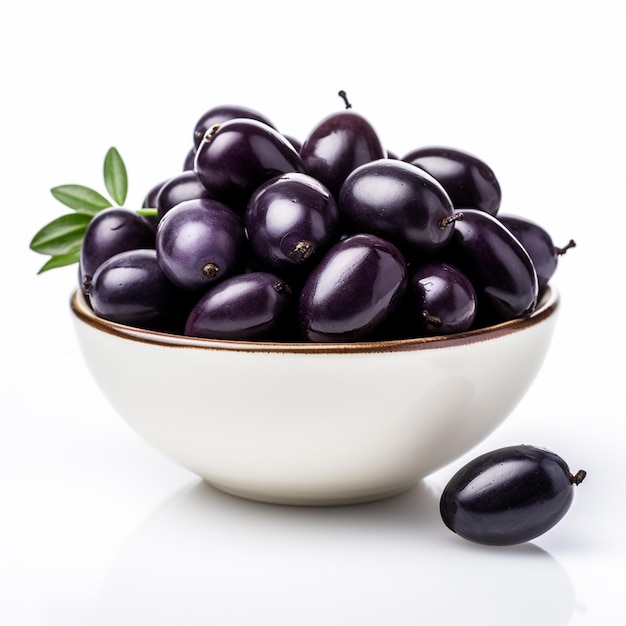 Jamun with white background high quality ultra hd