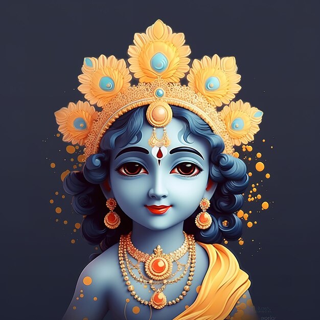 Photo janmashtami festival illustration