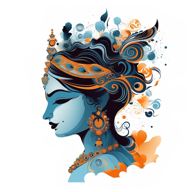 Janmashtami-festival met Lord Krishna die fluit speelt vector illustratie achtergrond banner digitale post poster en kaart designillustration