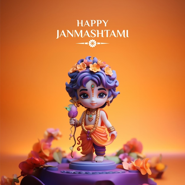 Janmashtami 포스터 디자인