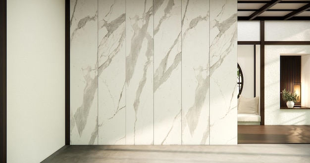 Japan kamer Muji-stijl Lege houten kamer Japandi kamer interieur schoonmaken