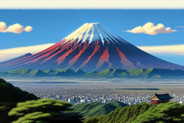 Japan Nationaal Symbool Sightseeing mount fuji Vertegenwoordiger Landmark Beautiful Mountain