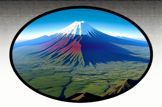 Foto japan nationaal symbool sightseeing mount fuji vertegenwoordiger landmark beautiful mountain