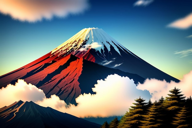 Japan Nationaal Symbool Sightseeing mount fuji Vertegenwoordiger Landmark Beautiful Mountain