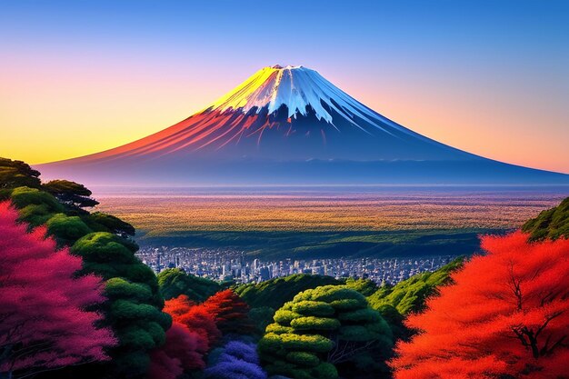 Japan Nationaal Symbool Sightseeing mount fuji Vertegenwoordiger Landmark Beautiful Mountain