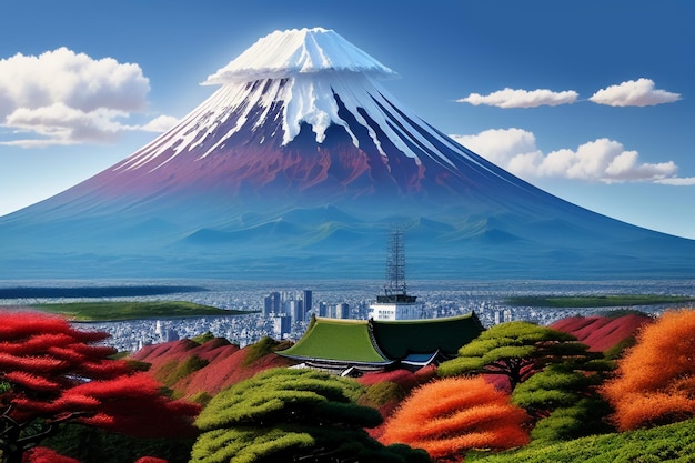 Japan national symbol sightseeing mount fuji representative landmark beautiful mountain