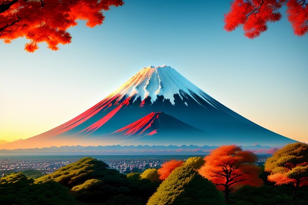 Japan national symbol sightseeing mount fuji representative landmark beautiful mountain