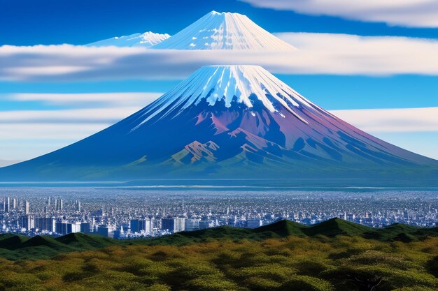 Japan national symbol sightseeing mount fuji representative landmark beautiful mountain