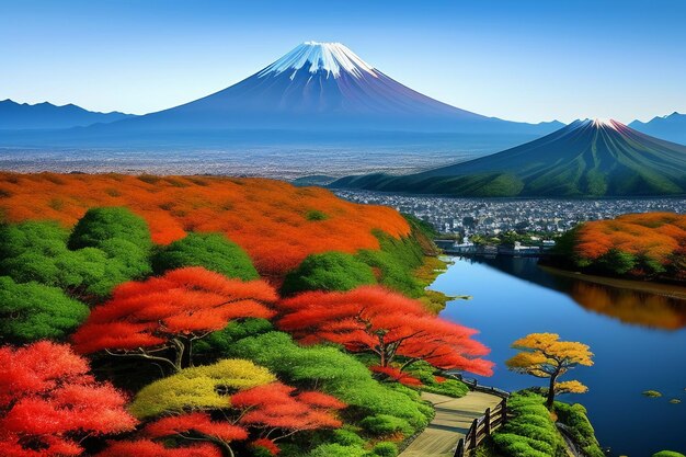 Japan national symbol sightseeing mount fuji representative landmark beautiful mountain