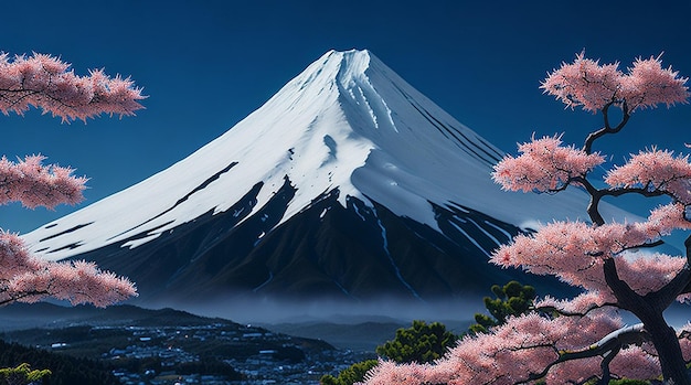 일본 국가 상징 관광 후지산 대표 랜드마크 아름다운 산
