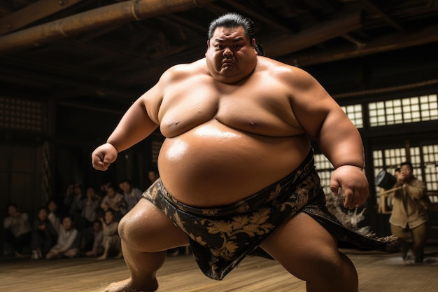 Photo japan's sumo wrestlers as symbols of tradition discipline and the unique blend of sport and ritual