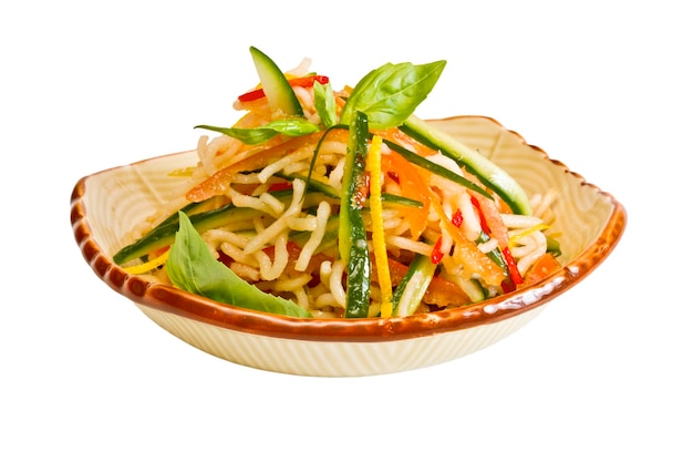 Japan salad with noodles and vegetables