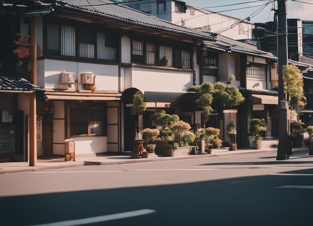 Photo a japan street scene landscape