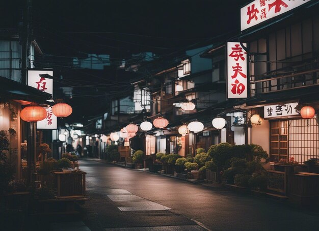 Photo a japan street scene landscape