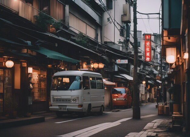 Photo a japan street scene landscape