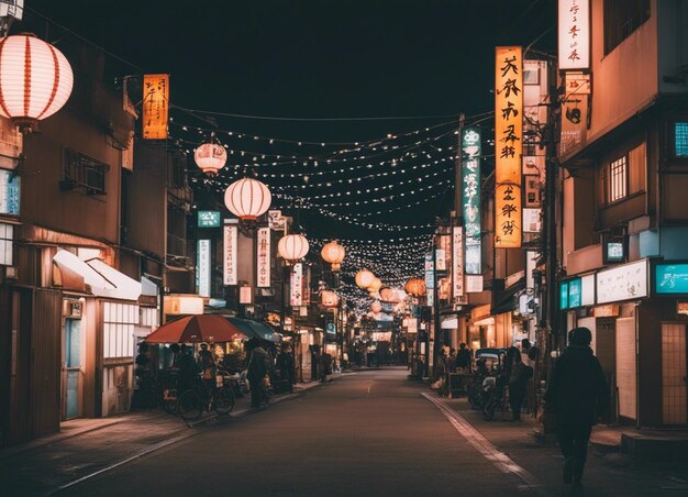 Photo a japan street scene landscape