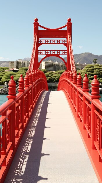 japan zen bridge landscape panorama view photography Sakura flowers pagoda peace silence tower wall