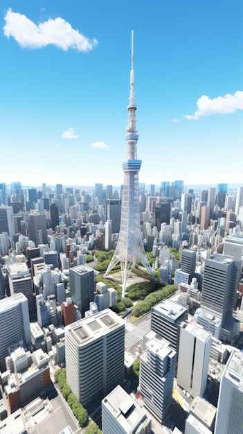 Japan Zen Tokyo TV-toren landschap panoramisch uitzicht fotografie Sakura bloemen pagode vrede stilte