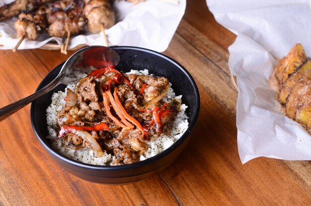 Japanese beef on rice bowlJapanese GyudonYakinikudon