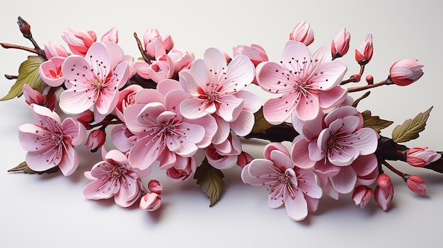 Japanese Cherry Blossom Branch in Bloom