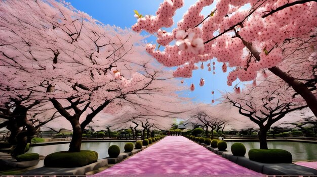 Japanese Cherry Blossom Garden