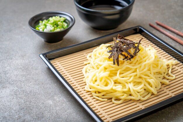 Japanese cold ramen noodles