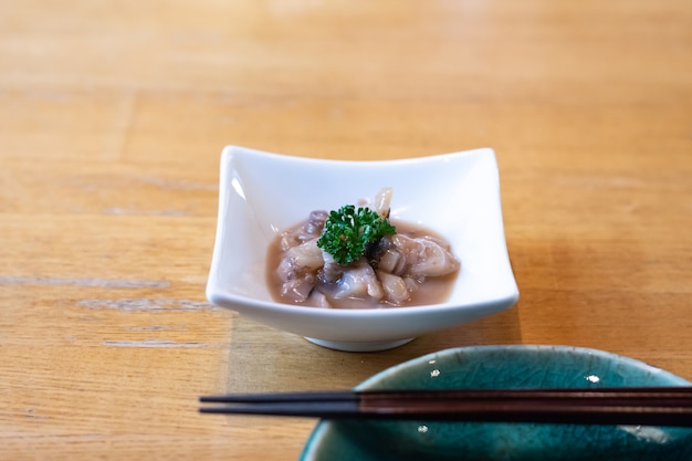 Photo japanese cuisine,salted squid guts