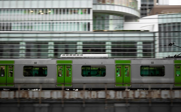 Photo japanese culture with train