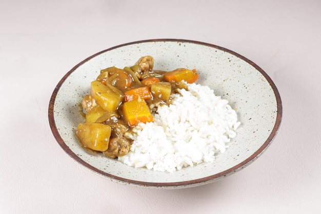 Japanese Curry Rice with Meat Carrot and Potato Japanese Food