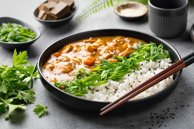 Japanese curry with rice