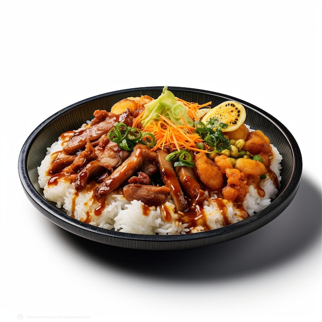 Photo japanese dish photograph isolated on plain background