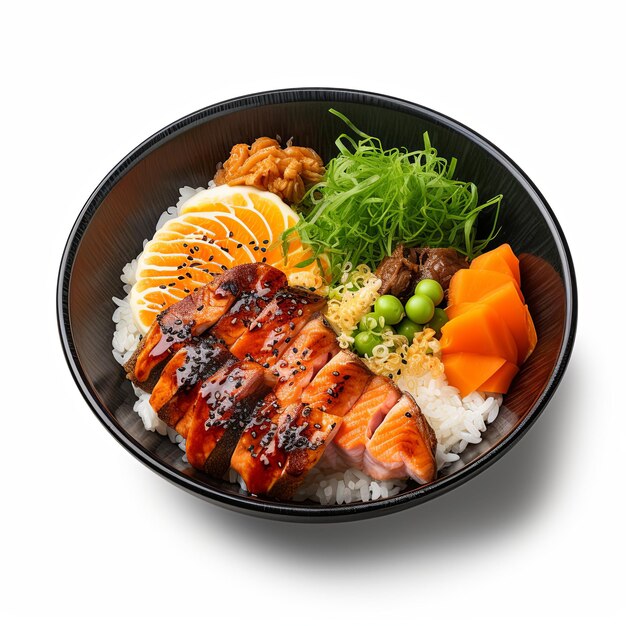 Photo japanese dish photograph isolated on plain background