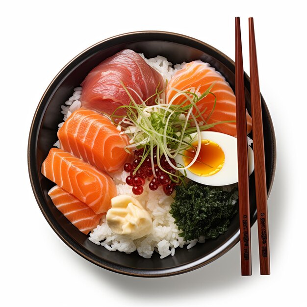 Japanese dish photograph Isolated on plain background