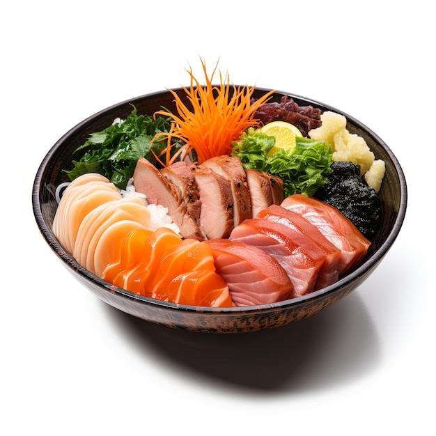 Japanese dish photograph Isolated on plain background