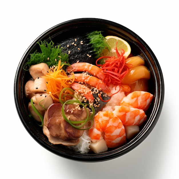 Photo japanese dish photograph isolated on plain background