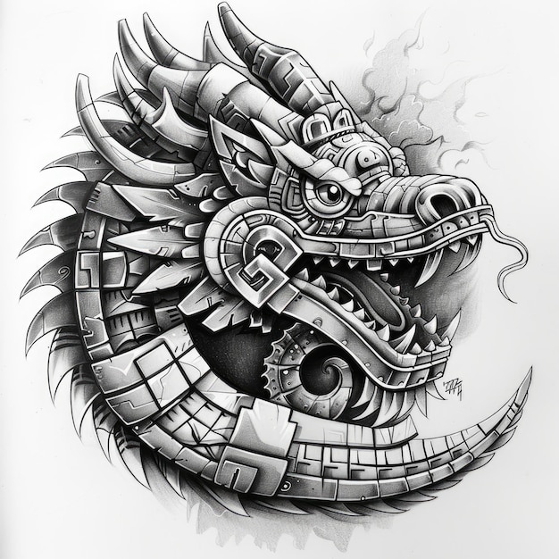 japanese dragon vector art