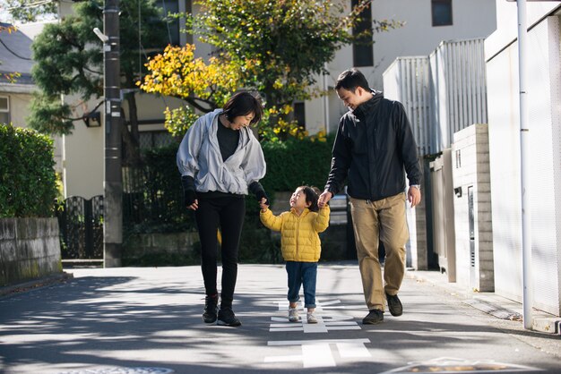 Japanese family in Tokyo