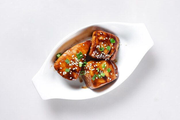 Japanese Food  Cod Fish Teriyaki.