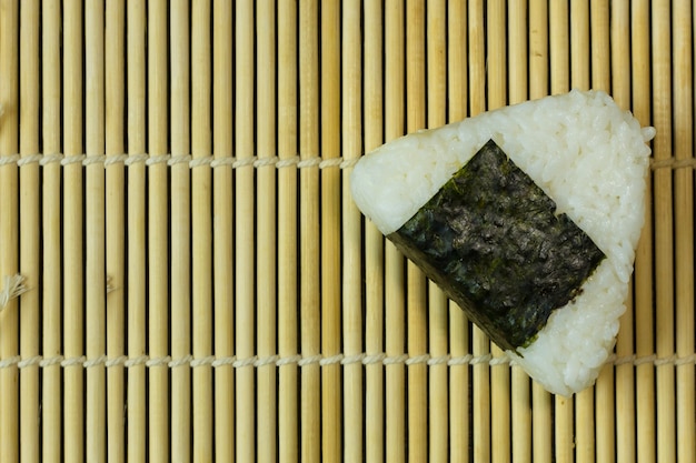 The Japanese food Onigiri 