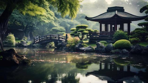 Japanese Garden Backdrop