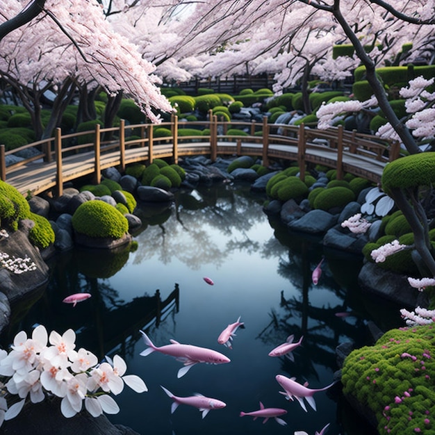 japanese garden bridge