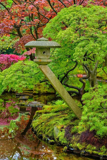 Фото Японский сад парк клингендель гаага нидерланды