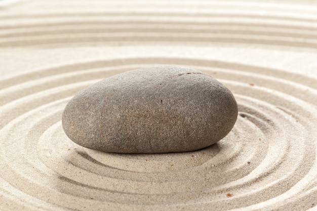 Japanese garden zen stone