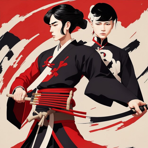 Photo japanese geisha vector