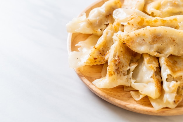 Japanese gyoza or dumplings snack