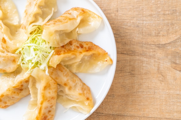 Japanese gyoza or dumplings snack 