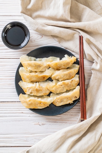 Japanese gyoza or dumplings snack